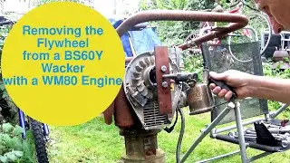 Removing the Flywheel from a BS60Y Wacker with a WM80 Engine.