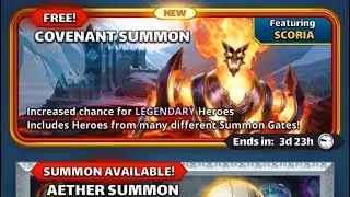 Empires Puzzles : Extravaganza covenant summons feat Scoria (part 1)