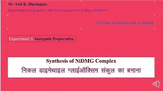 Experiment 3; BSc Part III - Synthesis of Ni-DMG Complex. See PDF in Description