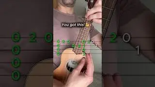 Learn Jingle Bell Rock in Fingerstyle (Fast Tutorial!) 🎄🎸 #ukulele #tutorial