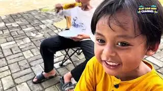 Pengalaman Pertama Bakar Jagung Di Rumah || Alif Lam Mim Channel 