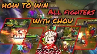 How to Win All Fighters with CHOU - Fast Swift KICK ~ BEST MONTAGE by ZaeSar || MLBB