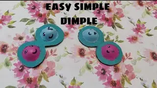 how to make simple dimple with paper foam/Ady's Craft Club