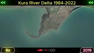 Kura River Delta 1984-2022 - Historical imagery