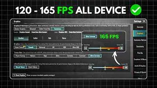 165 FPS in BGMI/PUBG 4.2 | Unlock 120, 144 & 165 FPS on Any Android | No Root | 120 FPS GFX Tool