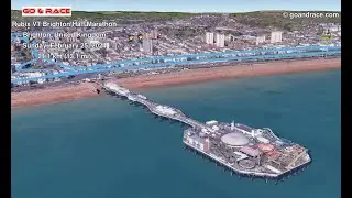 Rubix VT Brighton Half Marathon (2024): fly over the half-marathon 3D course map!