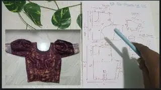 28 SIZE PATTU PAVADAI PRINCESS CUT CROP TOP DRAFTING IN A VERY EASY METHOD STEP BY STEP IN TAMIL