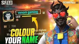 SCARFALL 2.0 Me Colour Name Kaise Change Kare 🔥 New Trick 2026