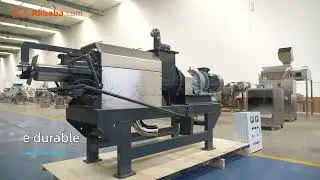 cow dung dehydrator /cattle manure screw separator/pig chicken manure dewatering screw press