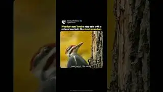 Woodpeckers Have a Built-In Helmet 😱