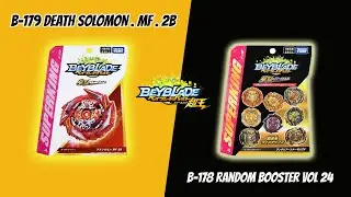 [First Look] Beyblade Burst Superking - DEATH SOLOMON . MF . 2B & RANDOM BOOSTER VOL.24 - ベイブレードバースト