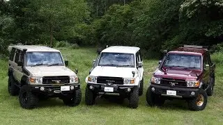 ランドクルーザーGRJ76/79用ダブルカルダンフロントプロペラシャフト& ランドクルーザー70系用MTRリアバンパー　〜モトレージ