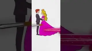 🎨 Sparkle & Shine: Barbie's Dream Wedding Dress! 👰✨ #Barbie #GlitterArt #WeddingMagic