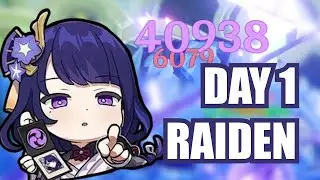 DAY 1 RAIDEN ‼‼‼ + AMAZING AQUAINT PULLS [Genshin Impact]