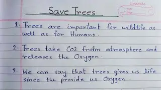 10 lines Essay on Save Trees || Save Trees Essay in English