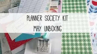 The Planner Society Kit - May Unboxing