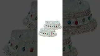 bridal designer silver anklets #shorts #anklets