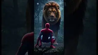 Epic Battle: Spider-Man vs. Wild Cats - Who Wins? | Intense Fight Scene! #spiderman #animals #shorts
