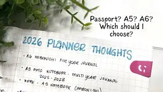 2026 Planner Thoughts // What planners or journals am I thinking about for 2026? #plannerlineup