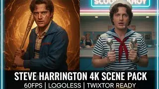 Steve Harrington Scene Pack || Stranger Things S5 Vol3 || 4K 60fps Twixtor || Steve S5 Twixtor ||