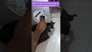 Bosch Washing Machine Maintenance ☆ Cleaning The Drain Pump ☆ Washing Machine Monthly cleaning #care