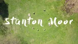 Aerial video of Stanton Moor in Derbyshire