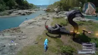 Final Fantasy XV - Defeating the Midgardsormr.