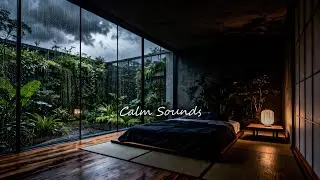 3 Hours of Rain Sounds + Soft Piano | Cozy Rain Room for Calm Mind