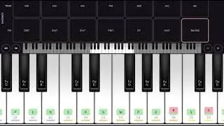 Happy birthday song in piano easy #learn #videos