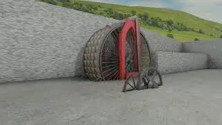Burden Water Wheel Alpha+Beta Animation (Blender+Manta Flow)