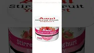 Amul Stirred Fruit Yoghurt Strawberry, 100g #amazon