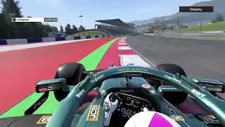 F1 2021 PS4 - 🇦🇹   AUSTRIA Sexy lap Onboard - Aston Martin - 1.04.473
