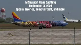 Saturday Plane Spotting at MCI Airport | 9/13/2025