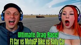 Автомобиль Формулы-1 против мотоцикла MotoGP против раллийного автомобиля: захватывающая гонка на...