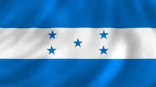 Honduras National anthem Instrumental with waving flag