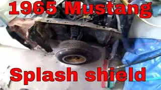 1965 Mustang inner fender and splash shield