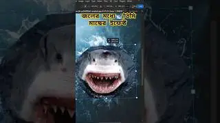 Shark photo effect in water By Photoshop CC. #photoediting #photoshoptool #photoshoptutorial