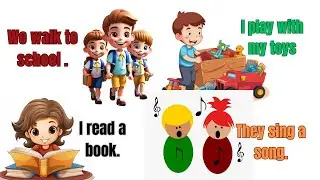 Action Verbs With Sentences | English Speaking Practice | Learn English With Action Verb|Daily verbs