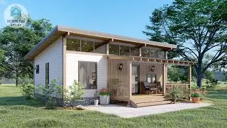 Small House Design 9x6m (30x20ft) | 2 Bedroom House Plans (MTD74)