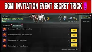 BGMI Invitation Event Hidden Trick 😱 | Mission Complete Fast