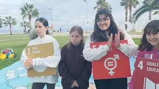 Spanish students. GoGoals Outdoor Board Game in Soverato 26/11/2025