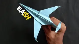 Cara Membuat Pesawat JET Tempur Dari Kertas Sederhana
