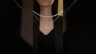 Silver Double Chain Moon Pandent#korean#jewellery #fashion#youtube#viral#shorts