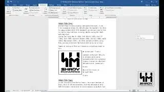 27- MS Word 2016 - References Tab Part 1 - Table of Contents Group