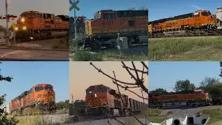 BNSF Trains on the Madill Subdivision - October 11-12, 2025 #bnsf #norfolksouthern 