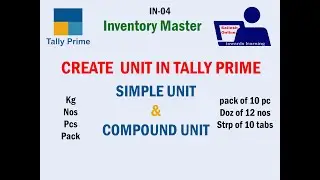 Unit Creation in Tally Prime
