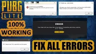 PUBG PC LITE ERROR FIX IN HINDI 100% WORKING