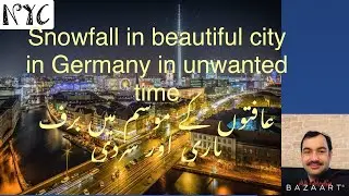 Heavy snow and cold weather change in Germany in March 2020