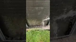 A dirty condenser coil can cause airflow issues and lack of cooling #hvac #hvacmaintenance #explore