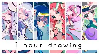 東方キャラクター1時間で描く。【イラストメイキング】